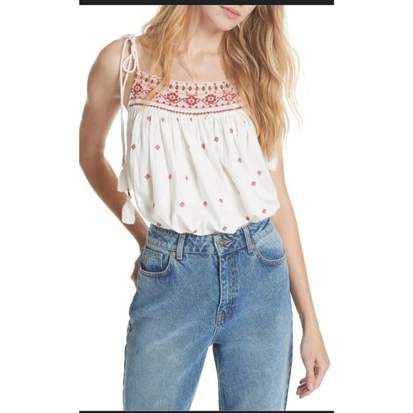 Free People Tops Free People Eternal Love Embroidered Top NWOT M revolve boho - Picture 5 of 11